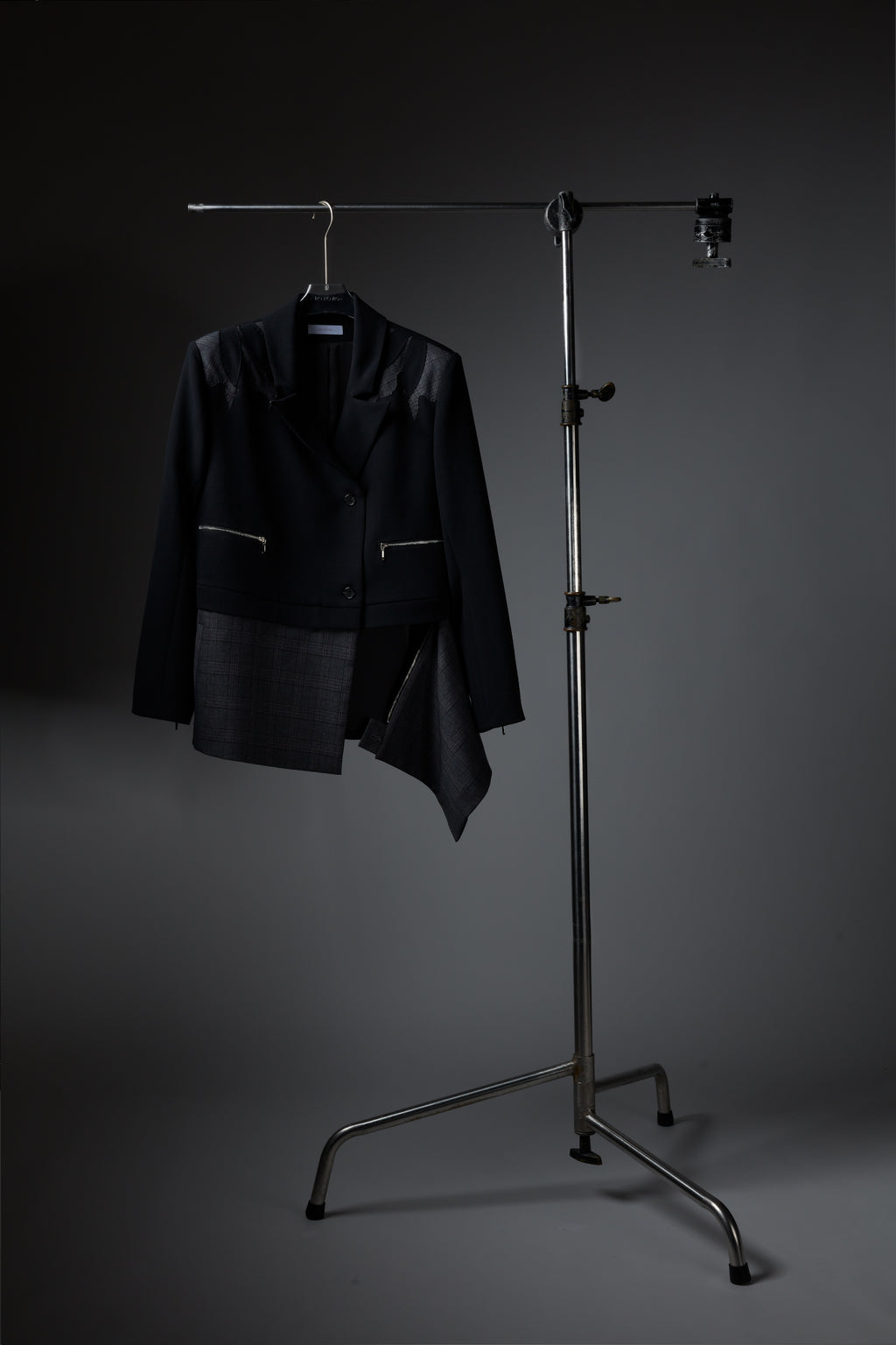 Detachable Checked Blazer