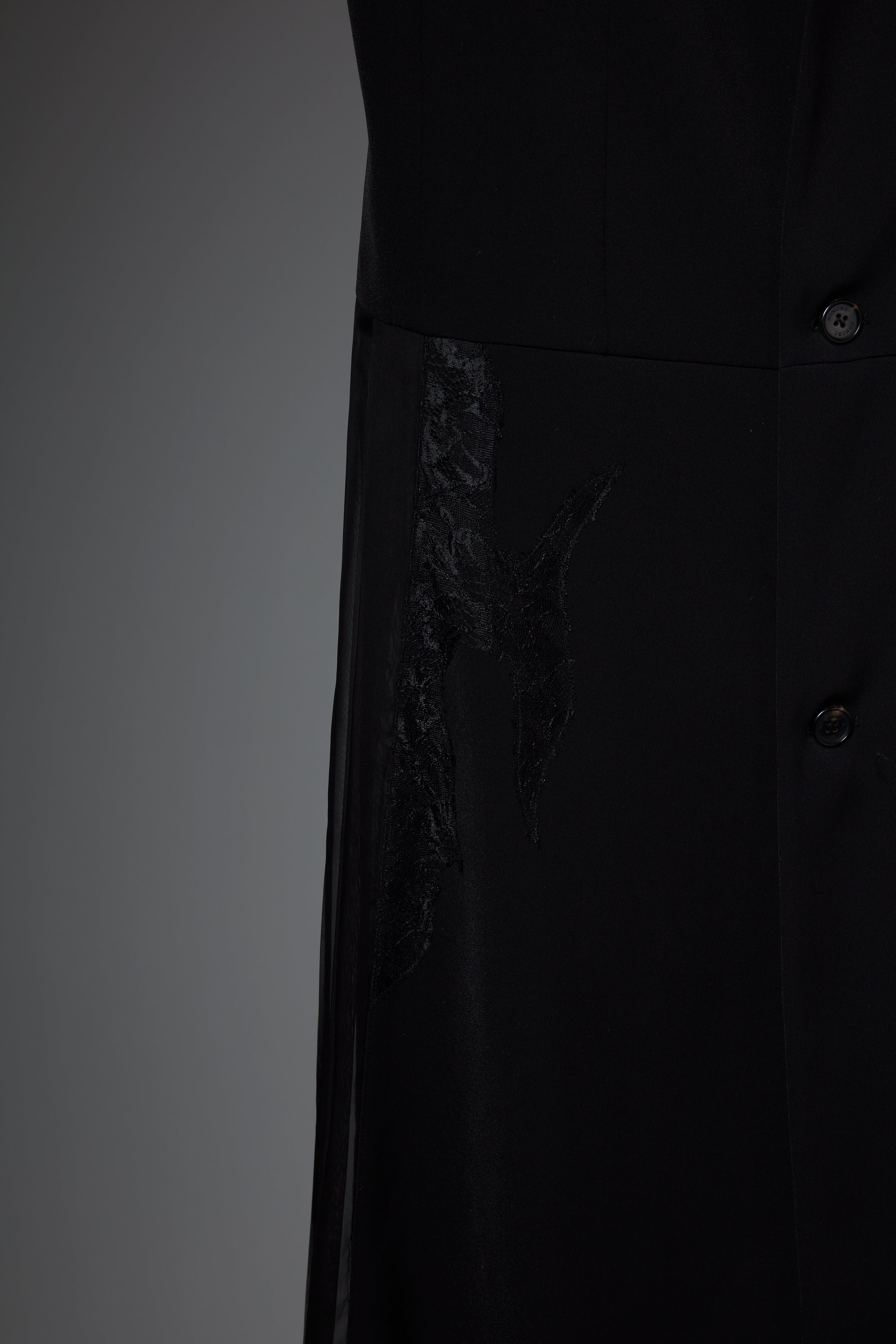 Pleated Long Vest