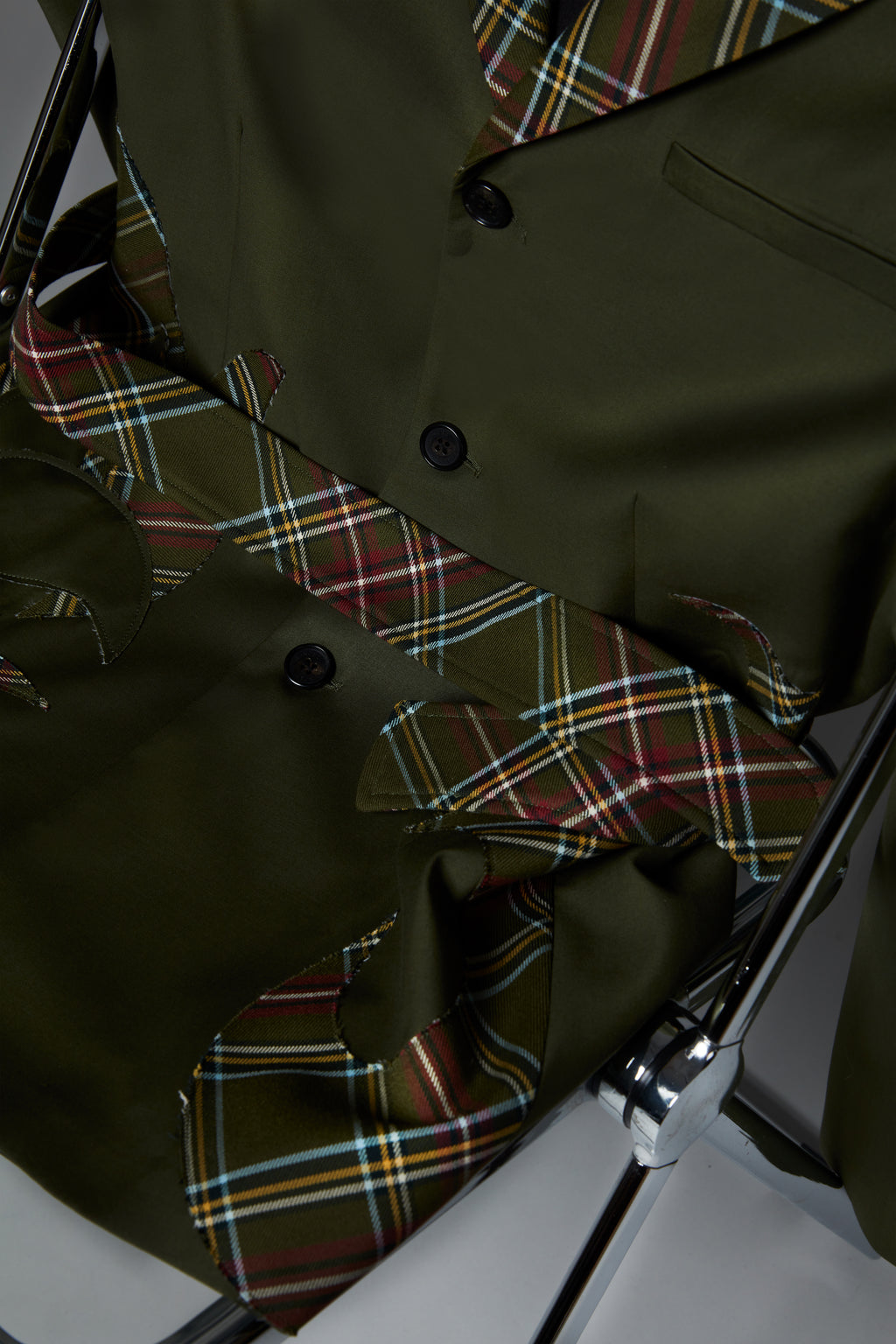 Checked Flower Patch Blazer