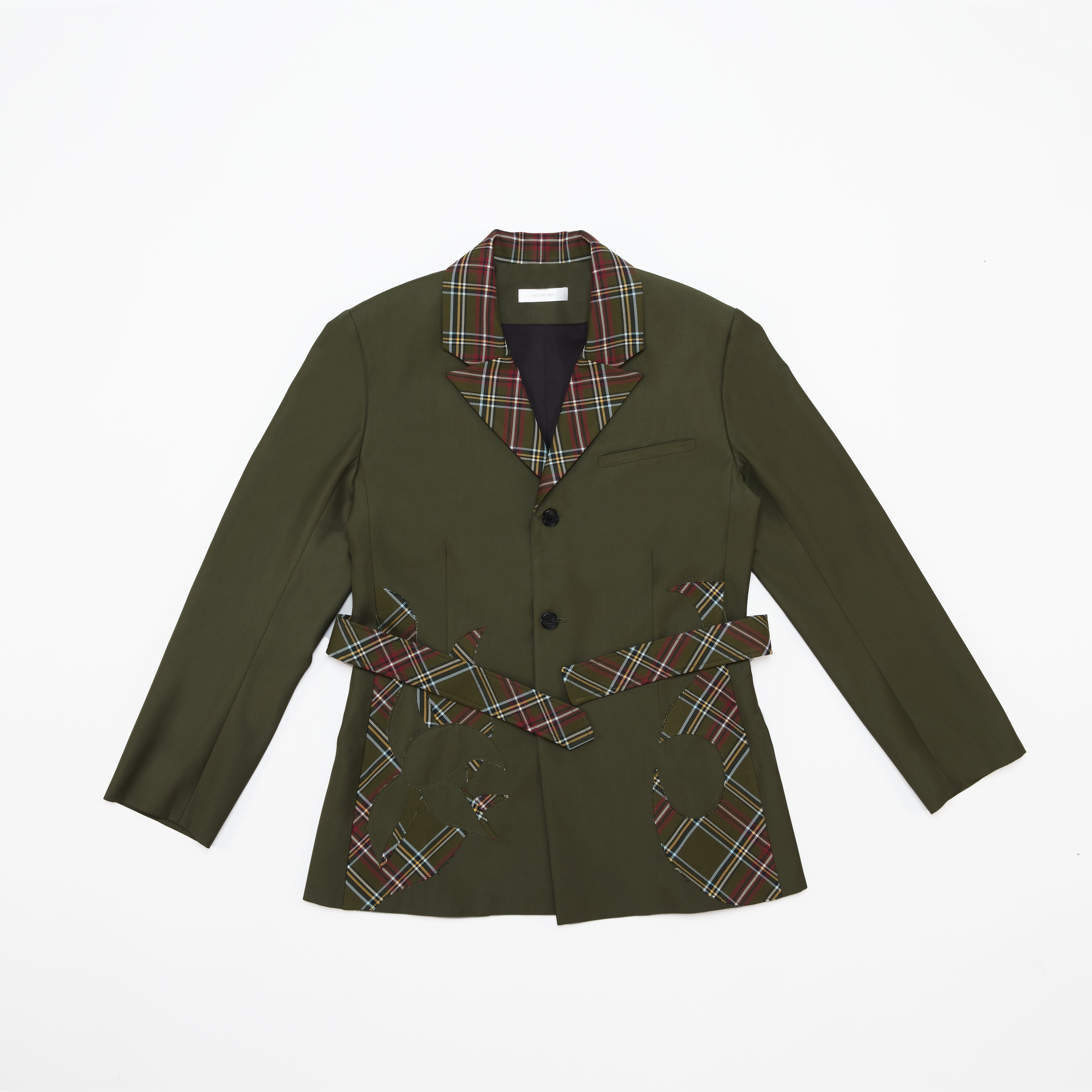 Checked Flower Patch Blazer