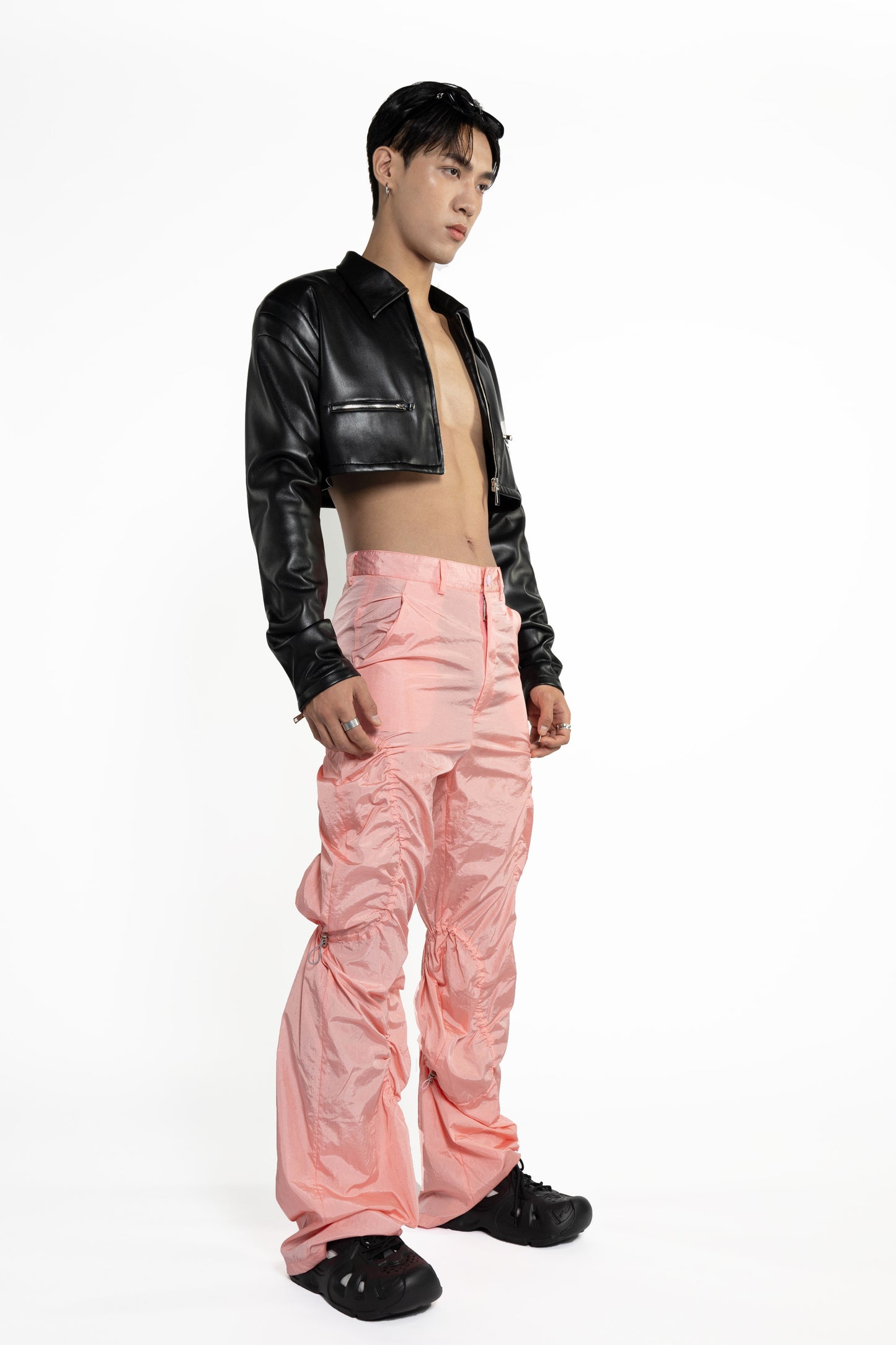 No.4 Signature Cropped Leather Jacket