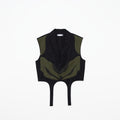 Patched Flower Vest