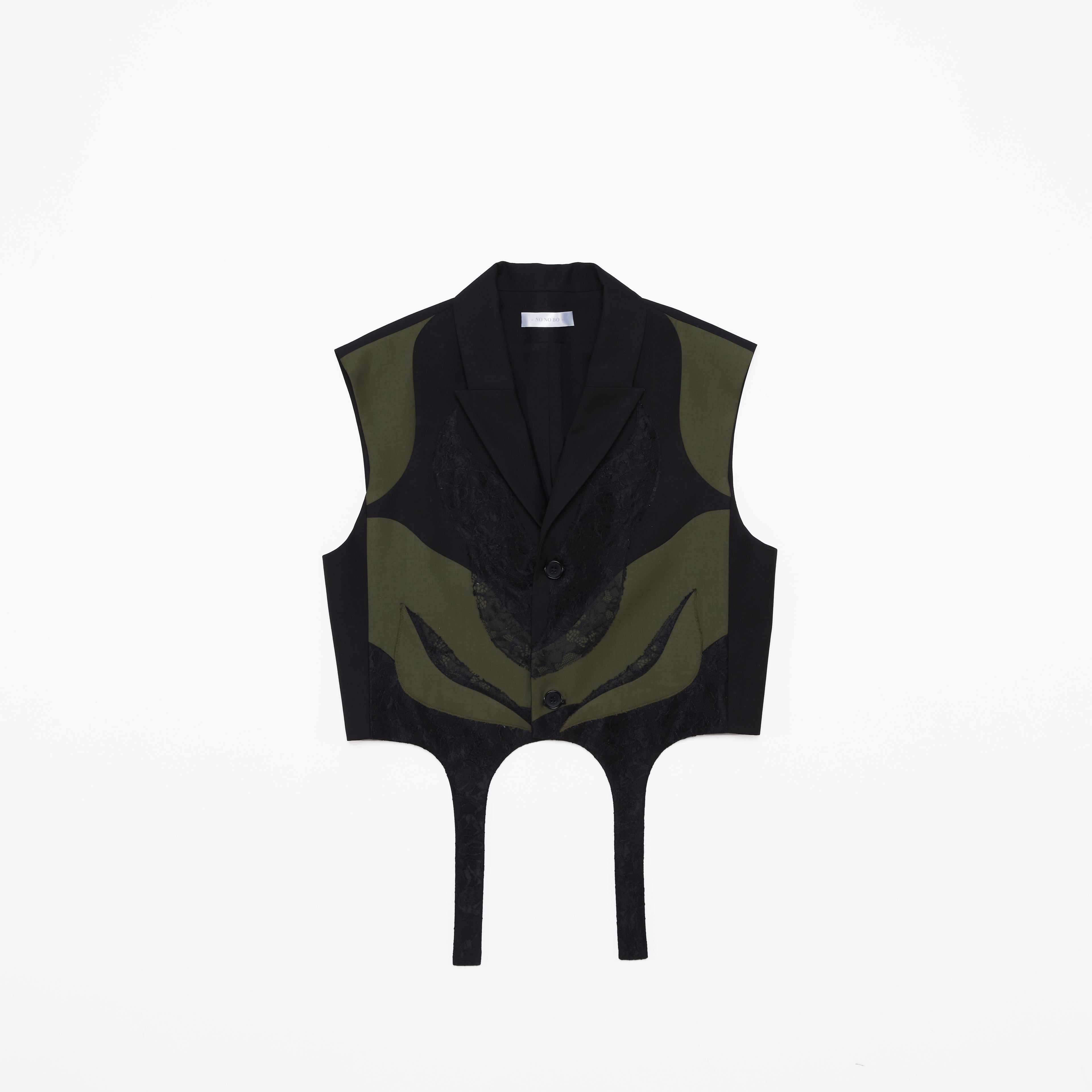 Patched Flower Vest