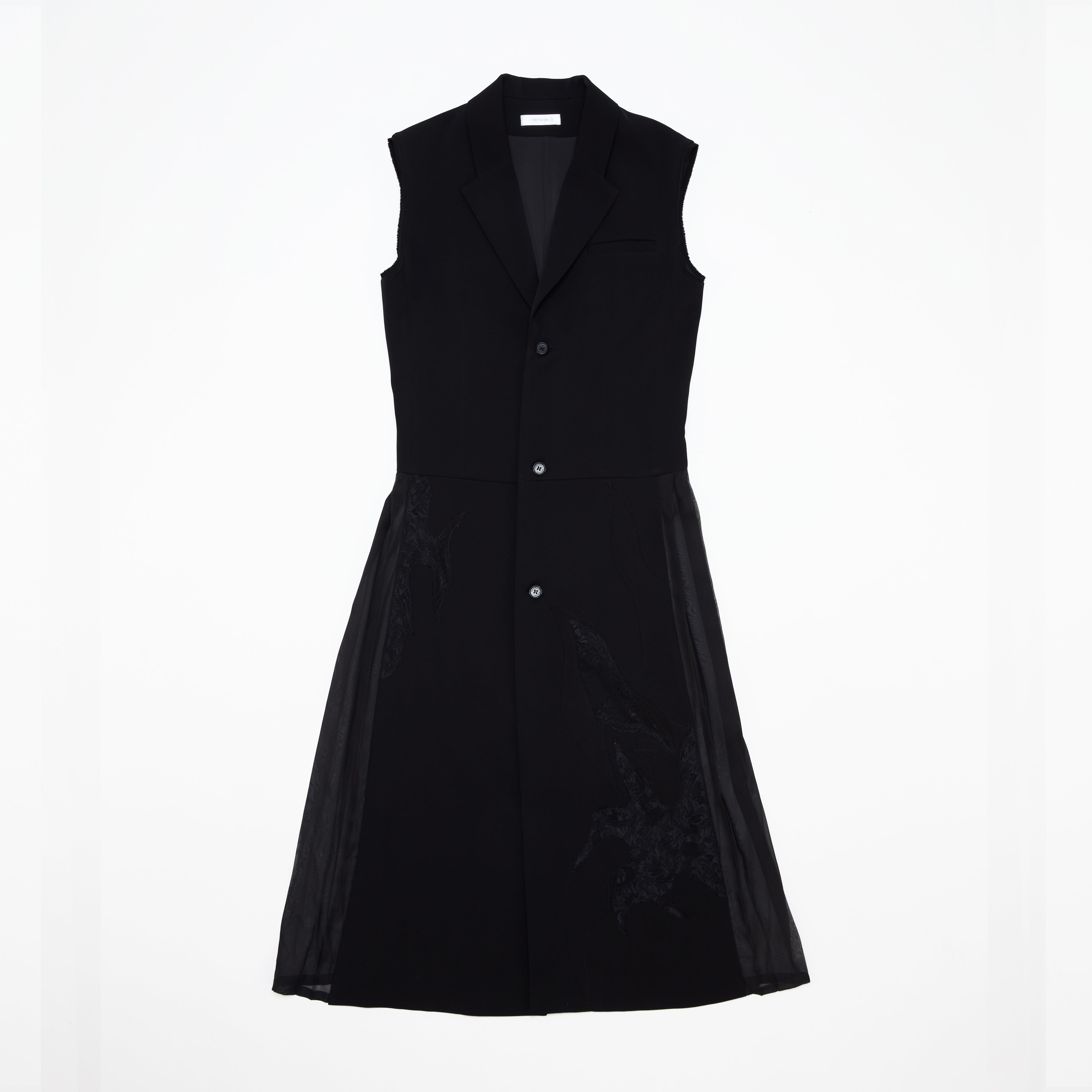 Pleated Long Vest