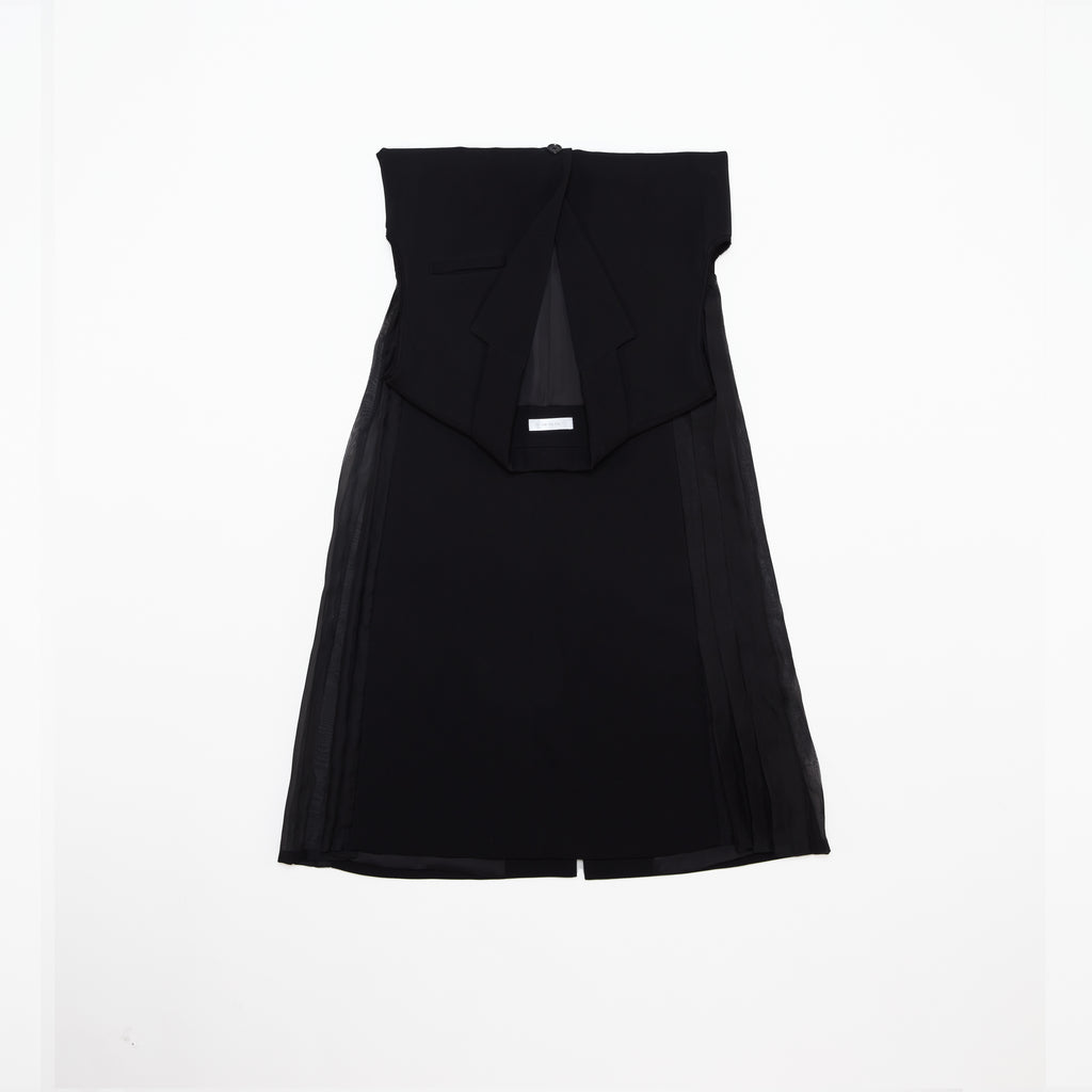 Pleated Long Vest