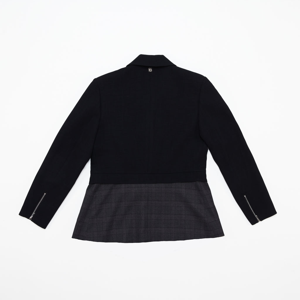 Detachable Checked Blazer