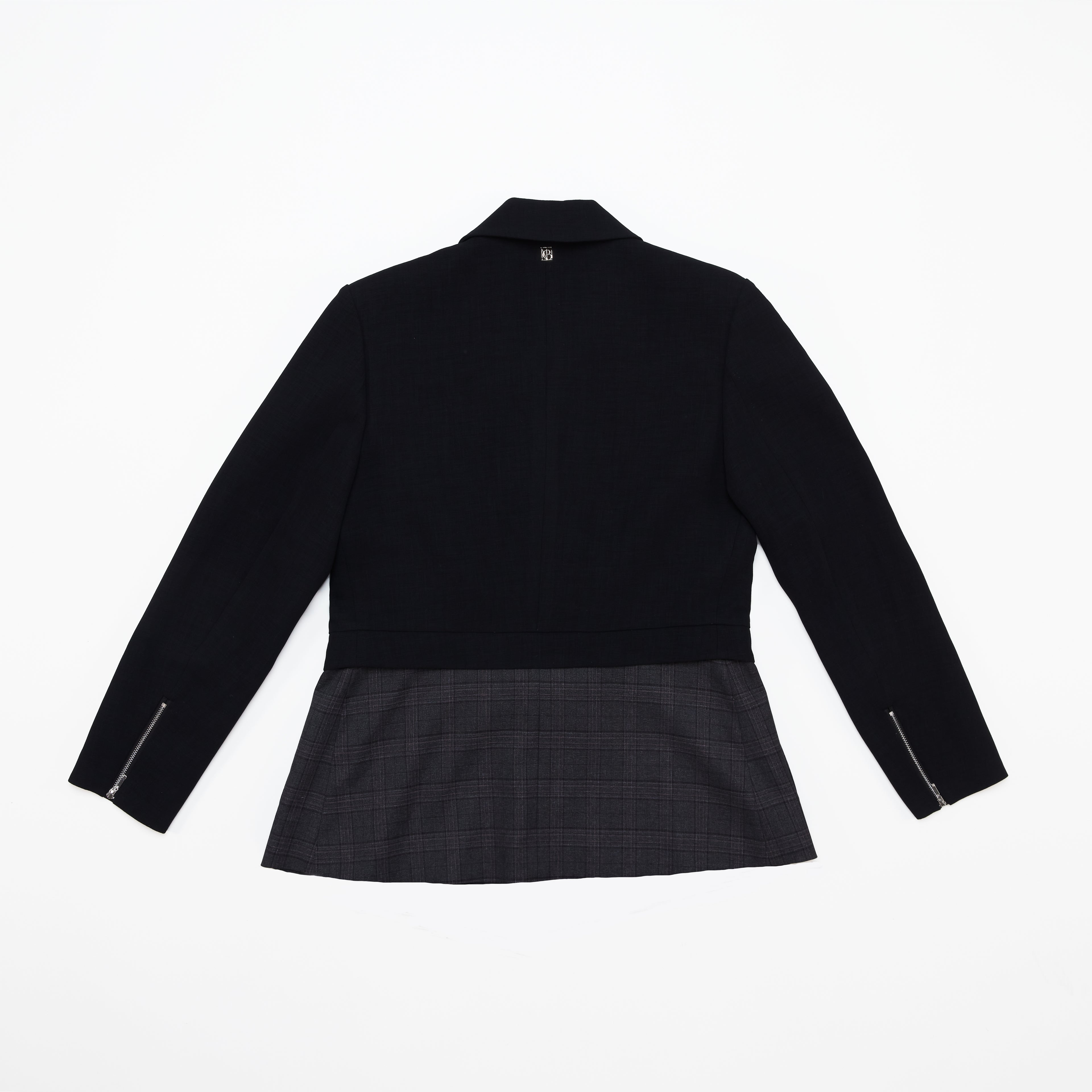 Detachable Checked Blazer